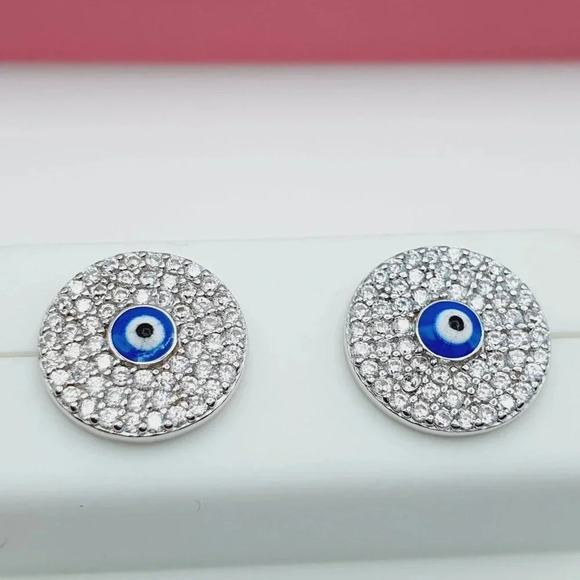 "925 Sterling Silver Cubic Zirconia Earrings, U19254552 - Picture 8 of 9